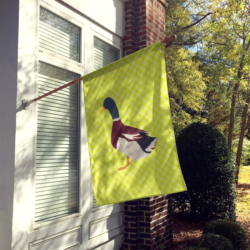 Rouen Duck Green House Flag 28x40 Porch Sleeve Pole Decorative Outside Yard Banner Artwork Wall Hanging, Polyester