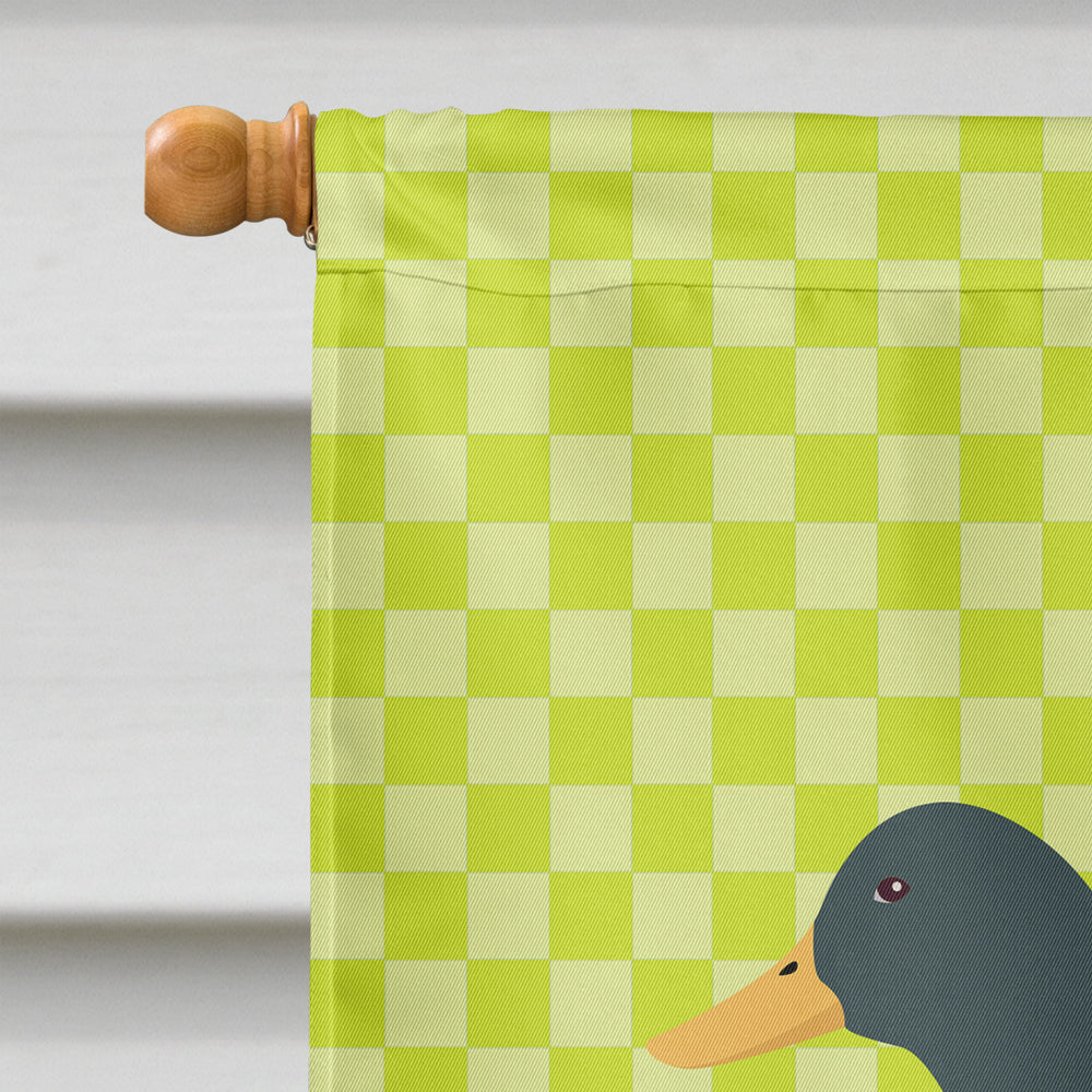 Rouen Duck Green House Flag 28x40 Porch Sleeve Pole Decorative Outside Yard Banner Artwork Wall Hanging, Polyester