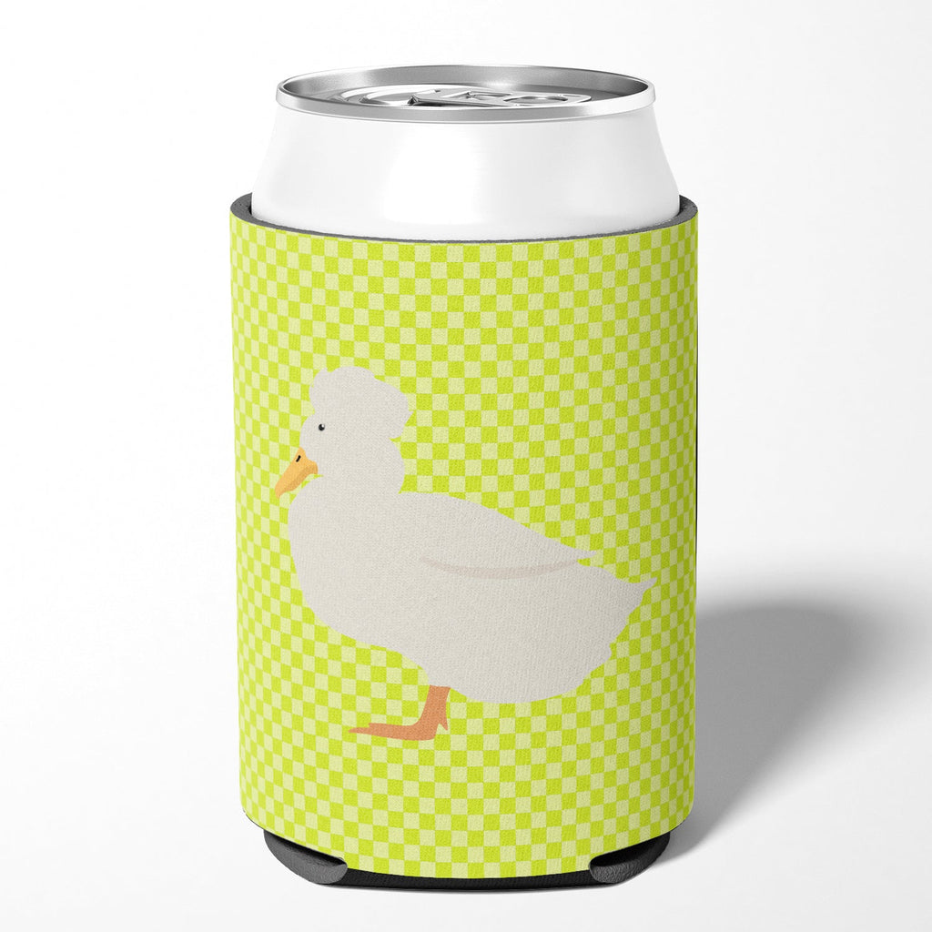 Crested Duck Green Can or Bottle Hugger Cooler Sleeve for Standard 12 oz Cans, Insulated Foam Beer & Soda Can Hugger Reusable