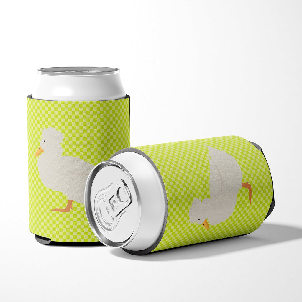 Crested Duck Green Can or Bottle Hugger Cooler Sleeve for Standard 12 oz Cans, Insulated Foam Beer & Soda Can Hugger Reusable