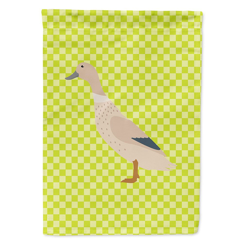 West Harlequin Duck Green House Flag 28x40 Porch Sleeve Pole Decorative Outside Yard Banner Artwork Wall Hanging, Polyester