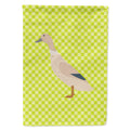 West Harlequin Duck Green House Flag 28x40 Porch Sleeve Pole Decorative Outside Yard Banner Artwork Wall Hanging, Polyester