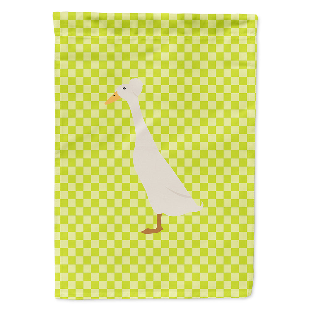 Bali Duck Green House Flag 28x40 Porch Sleeve Pole Decorative Outside Yard Banner Artwork Wall Hanging, Polyester