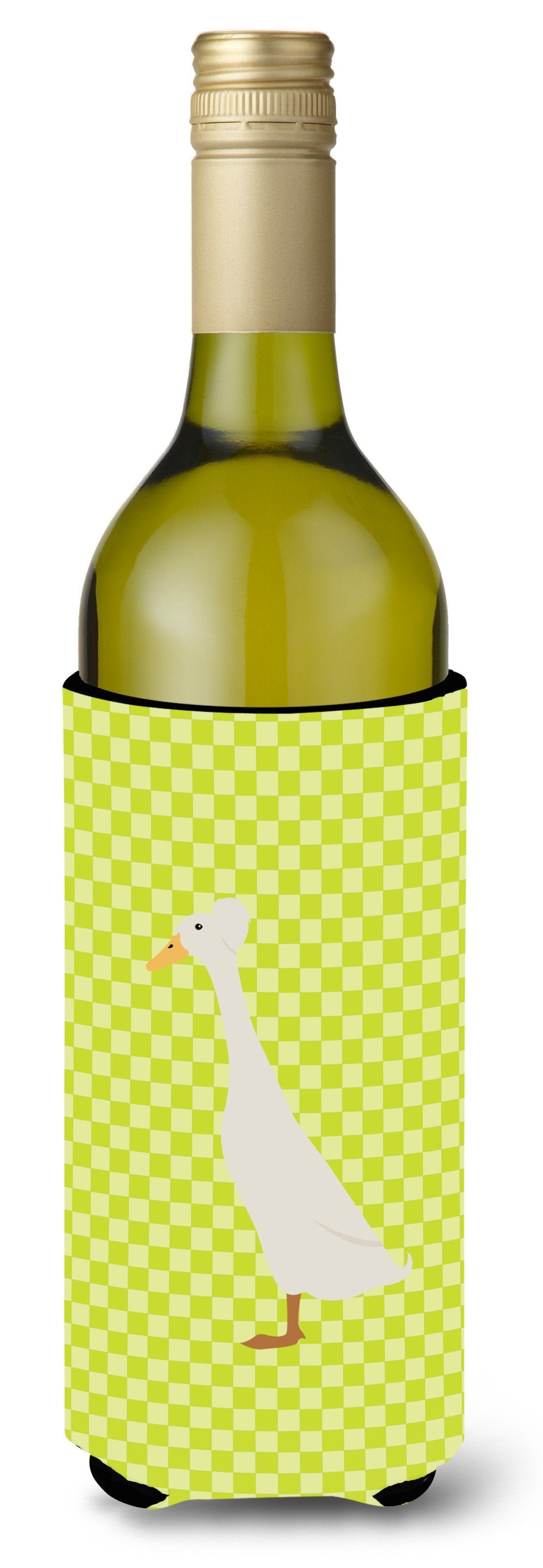 Bali Duck Green Wine Bottle Hugger Gift Sleeve for Standard 750 ml Bottles, Insulated Reusable Also Fits Mini Shot & Pint Bottles