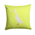Bali Duck Green Decorative Throw Pillow 14x14 Indoor Outdoor Accent Cushion, Fabric Cover with Insert for Sofa, Bed, Porch & Living Room