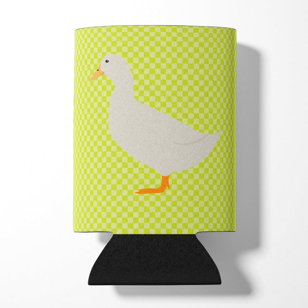 American Pekin Duck Green Can or Bottle Hugger Cooler Sleeve for Standard 12 oz Cans, Insulated Foam Beer & Soda Can Hugger Reusable