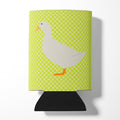 American Pekin Duck Green Can or Bottle Hugger Cooler Sleeve for Standard 12 oz Cans, Insulated Foam Beer & Soda Can Hugger Reusable