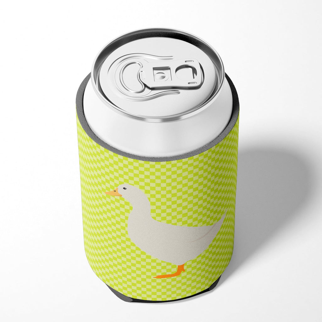 American Pekin Duck Green Can or Bottle Hugger Cooler Sleeve for Standard 12 oz Cans, Insulated Foam Beer & Soda Can Hugger Reusable
