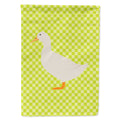 American Pekin Duck Green House Flag 28x40 Porch Sleeve Pole Decorative Outside Yard Banner Artwork Wall Hanging, Polyester