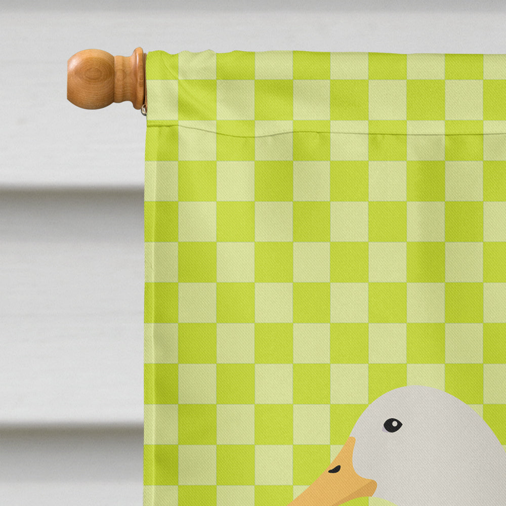 American Pekin Duck Green House Flag 28x40 Porch Sleeve Pole Decorative Outside Yard Banner Artwork Wall Hanging, Polyester
