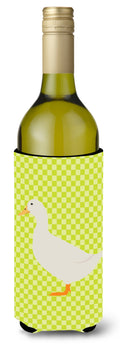 American Pekin Duck Green Wine Bottle Hugger Gift Sleeve for Standard 750 ml Bottles, Insulated Reusable Also Fits Mini Shot & Pint Bottles