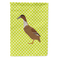 Dutch Hook Bill Duck Green House Flag 28x40 Porch Sleeve Pole Decorative Outside Yard Banner Artwork Wall Hanging, Polyester