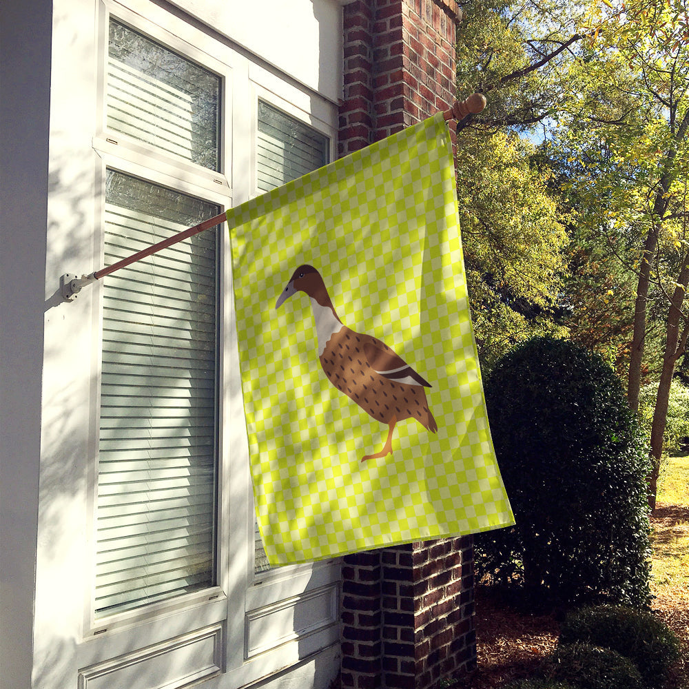Dutch Hook Bill Duck Green House Flag 28x40 Porch Sleeve Pole Decorative Outside Yard Banner Artwork Wall Hanging, Polyester