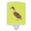 Dutch Hook Bill Duck Green Ceramic Night Light Compact, UL-Certified, Ideal for Bedroom, Bathroom, Nursery, Hallway, Kitchen, 6x4x3, Multicolor