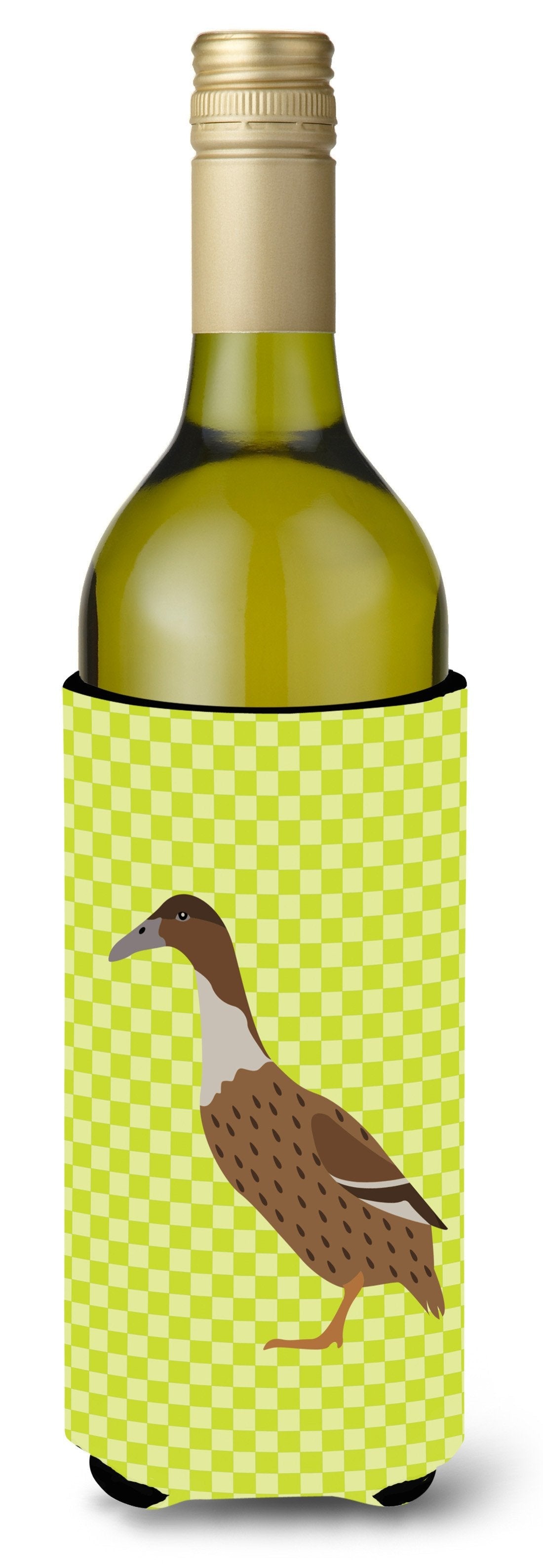 Dutch Hook Bill Duck Green Wine Bottle Hugger Gift Sleeve for Standard 750 ml Bottles, Insulated Reusable Also Fits Mini Shot & Pint Bottles