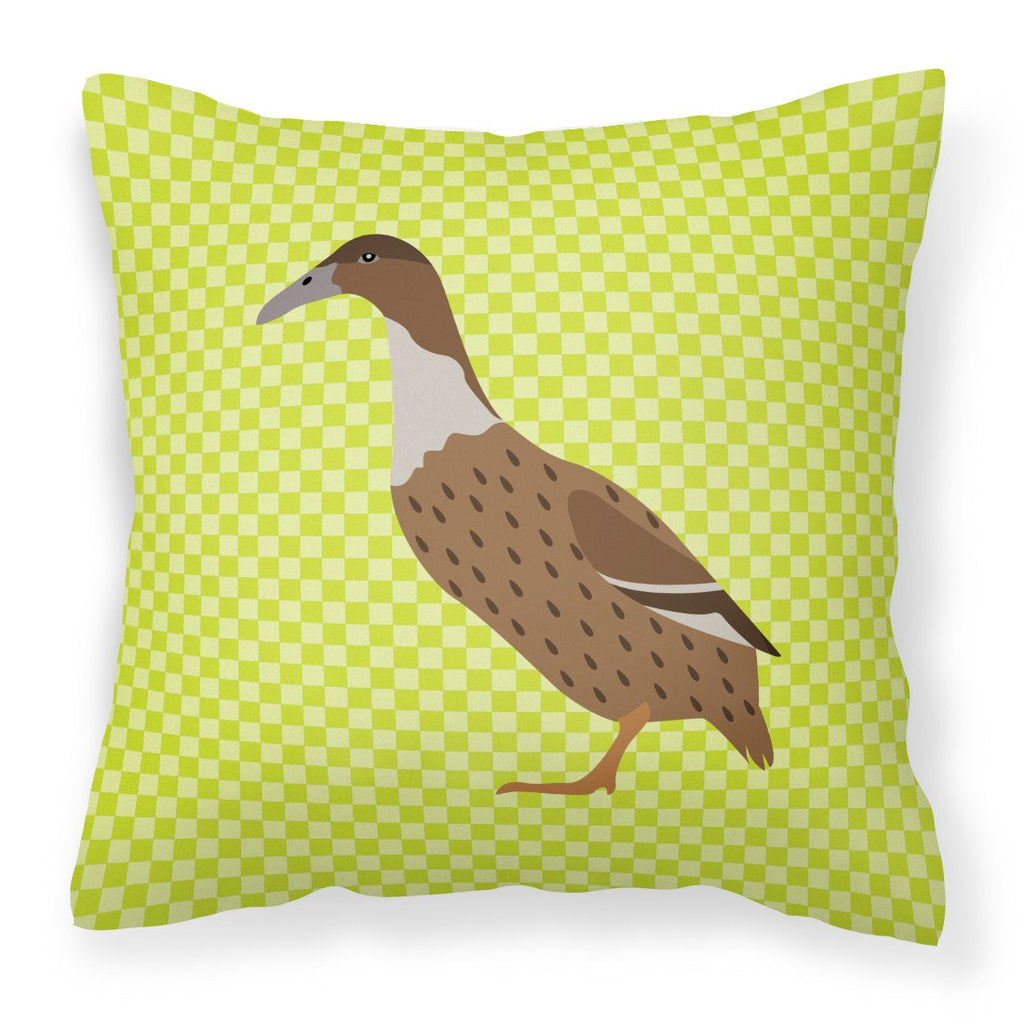 Dutch Hook Bill Duck Green Decorative Throw Pillow 18x18 Indoor Outdoor Accent Cushion, Fabric Cover with Insert for Sofa, Bed, Porch & Living Room
