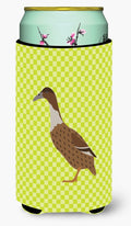 Dutch Hook Bill Duck Green Tall Boy Hugger Can Cooler Sleeve Machine Washable Drink Collapsible Insulator Beverage Insulated Holder
