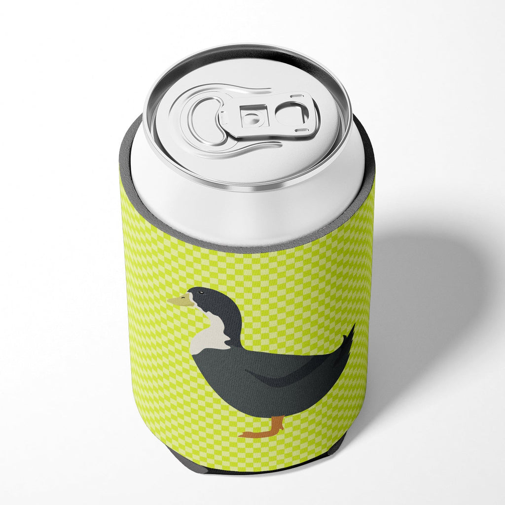 Blue Swedish Duck Green Can or Bottle Hugger Cooler Sleeve for Standard 12 oz Cans, Insulated Foam Beer & Soda Can Hugger Reusable