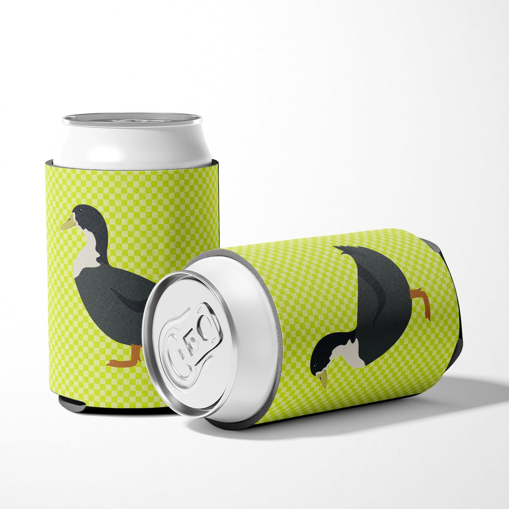 Blue Swedish Duck Green Can or Bottle Hugger Cooler Sleeve for Standard 12 oz Cans, Insulated Foam Beer & Soda Can Hugger Reusable