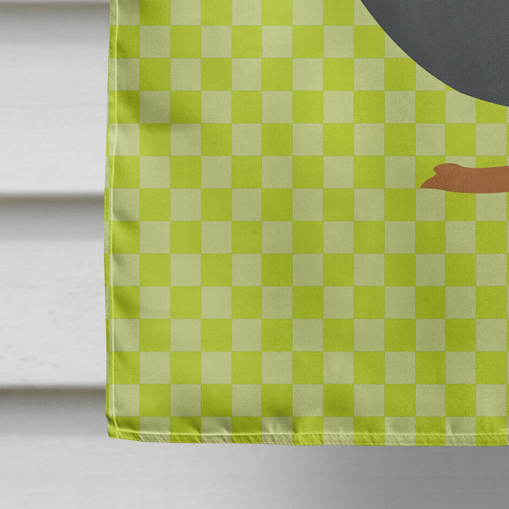 Blue Swedish Duck Green House Flag 28x40 Porch Sleeve Pole Decorative Outside Yard Banner Artwork Wall Hanging, Polyester