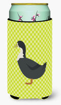 Blue Swedish Duck Green Tall Boy Hugger Can Cooler Sleeve Machine Washable Drink Collapsible Insulator Beverage Insulated Holder