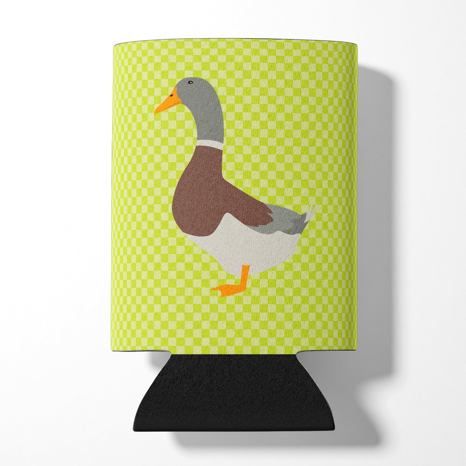 Saxony Sachsenente Duck Green Can or Bottle Hugger Cooler Sleeve for Standard 12 oz Cans, Insulated Foam Beer & Soda Can Hugger Reusable