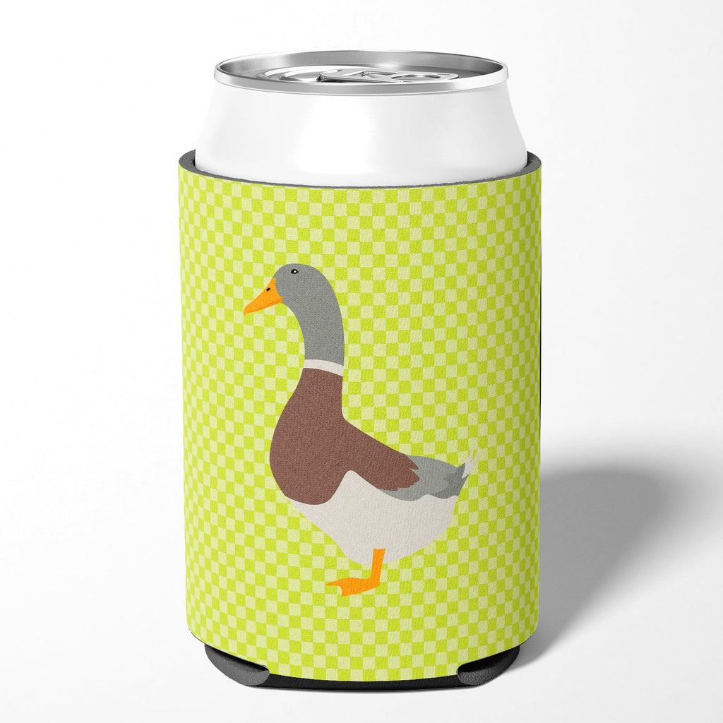 Saxony Sachsenente Duck Green Can or Bottle Hugger Cooler Sleeve for Standard 12 oz Cans, Insulated Foam Beer & Soda Can Hugger Reusable