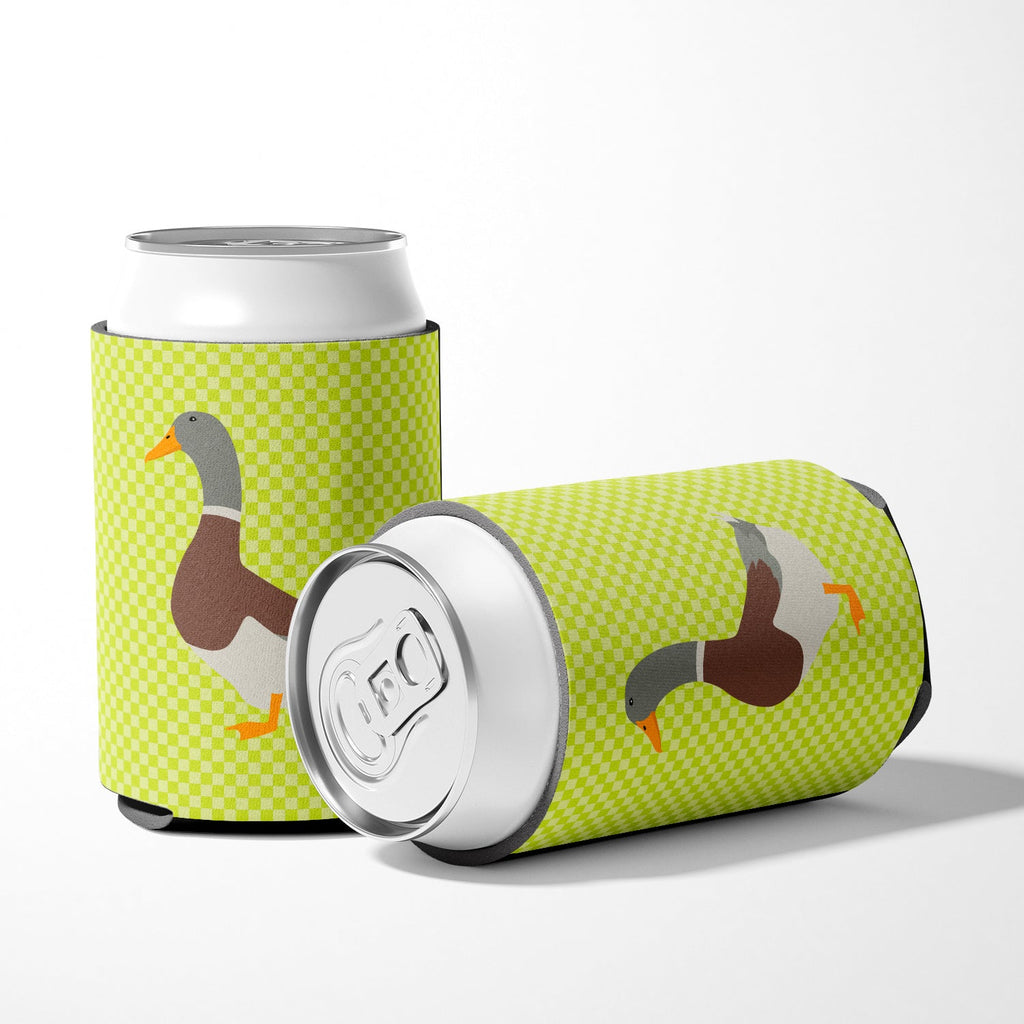 Saxony Sachsenente Duck Green Can or Bottle Hugger Cooler Sleeve for Standard 12 oz Cans, Insulated Foam Beer & Soda Can Hugger Reusable