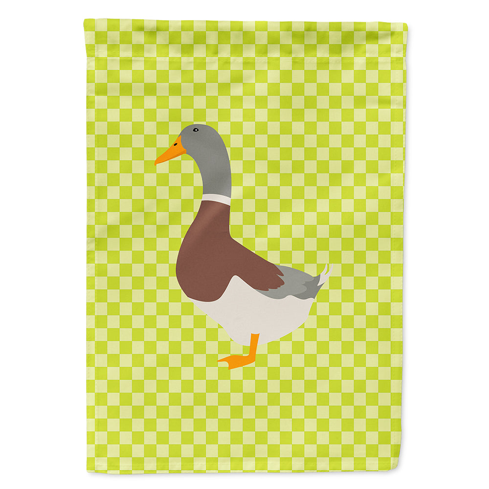 Saxony Sachsenente Duck Green House Flag 28x40 Porch Sleeve Pole Decorative Outside Yard Banner Artwork Wall Hanging, Polyester