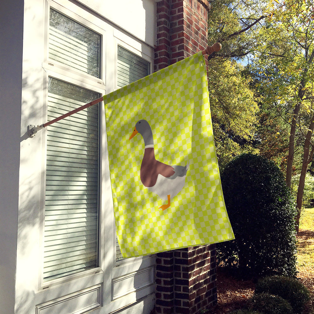 Saxony Sachsenente Duck Green House Flag 28x40 Porch Sleeve Pole Decorative Outside Yard Banner Artwork Wall Hanging, Polyester