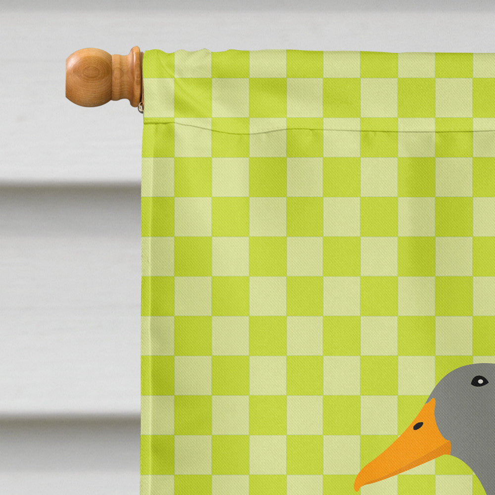 Saxony Sachsenente Duck Green House Flag 28x40 Porch Sleeve Pole Decorative Outside Yard Banner Artwork Wall Hanging, Polyester