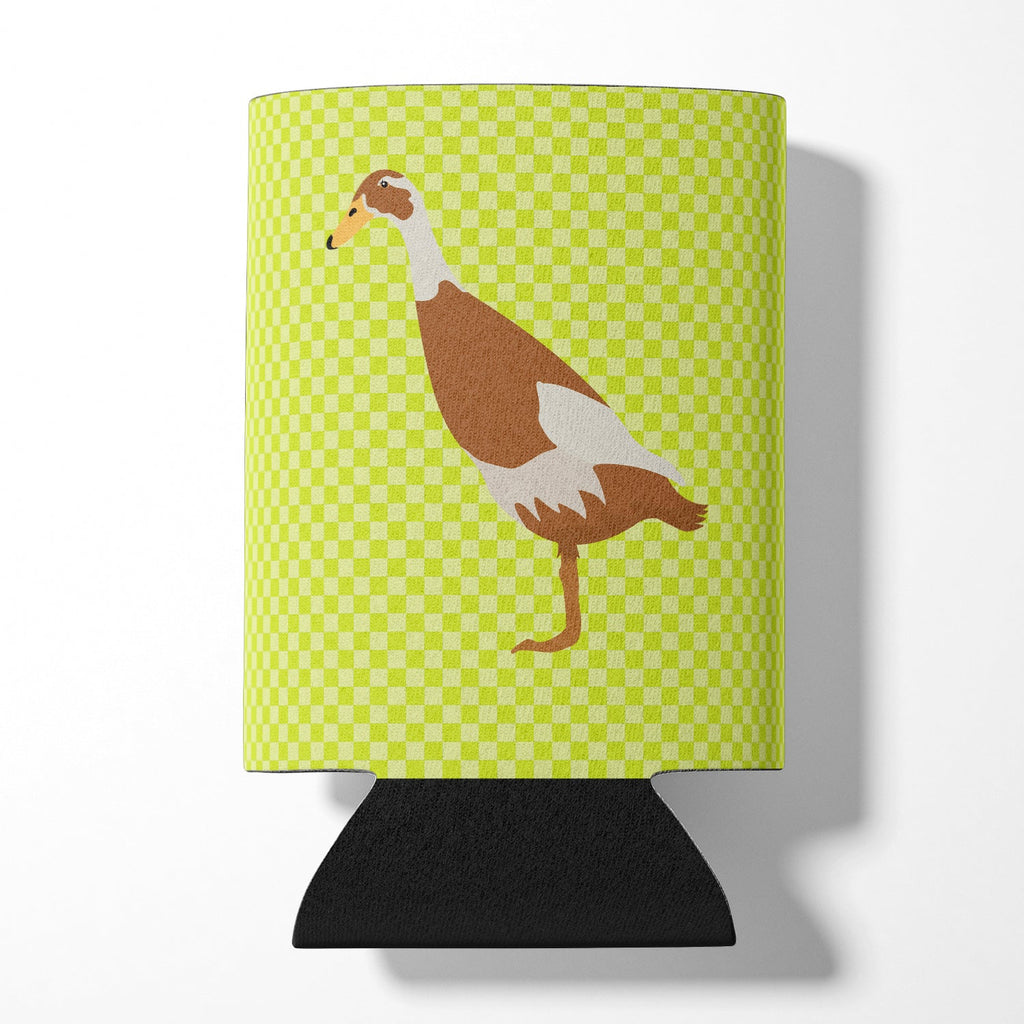Indian Runner Duck Green Can or Bottle Hugger Cooler Sleeve for Standard 12 oz Cans, Insulated Foam Beer & Soda Can Hugger Reusable