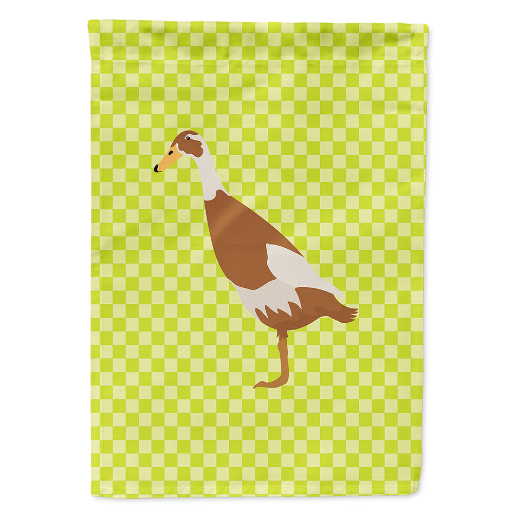 Indian Runner Duck Green House Flag 28x40 Porch Sleeve Pole Decorative Outside Yard Banner Artwork Wall Hanging, Polyester