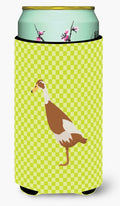 Indian Runner Duck Green Tall Boy Hugger Can Cooler Sleeve Machine Washable Drink Collapsible Insulator Beverage Insulated Holder