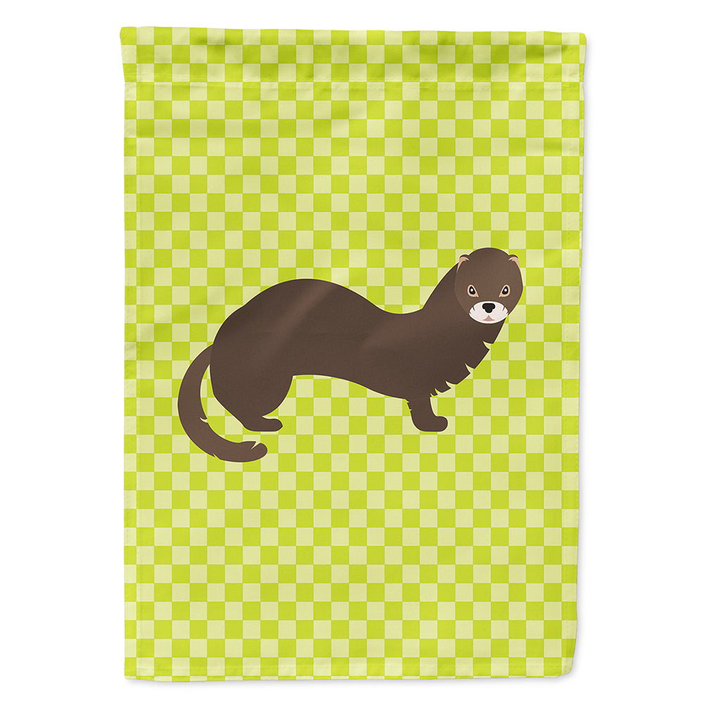 Russian or European Mink Green House Flag 28x40 Porch Sleeve Pole Decorative Outside Yard Banner Artwork Wall Hanging, Polyester
