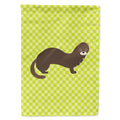 Russian or European Mink Green House Flag 28x40 Porch Sleeve Pole Decorative Outside Yard Banner Artwork Wall Hanging, Polyester