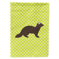 Sable Marten Green House Flag 28x40 Porch Sleeve Pole Decorative Outside Yard Banner Artwork Wall Hanging, Polyester