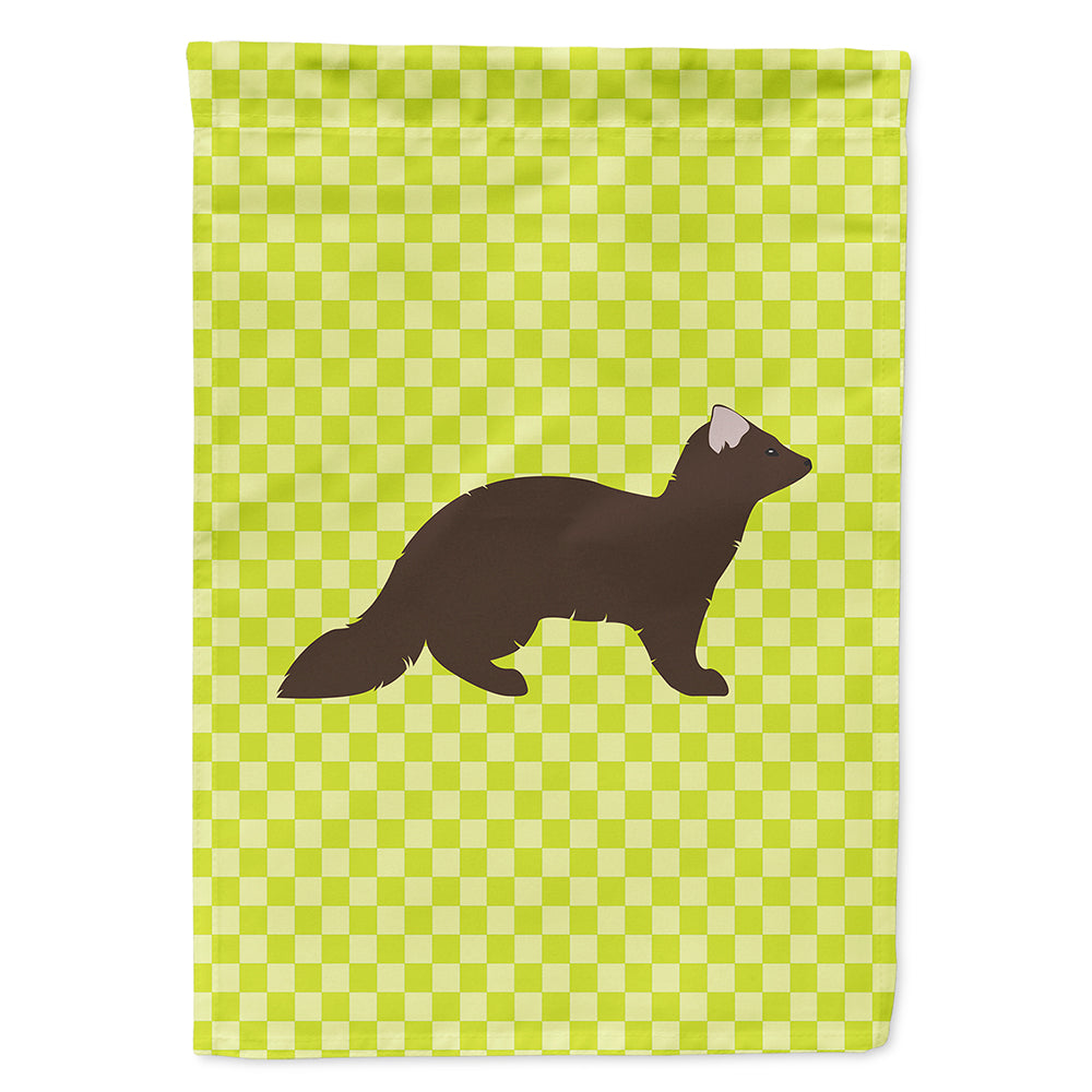 Sable Marten Green House Flag 28x40 Porch Sleeve Pole Decorative Outside Yard Banner Artwork Wall Hanging, Polyester