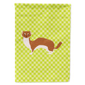 Weasel Green House Flag 28x40 Porch Sleeve Pole Decorative Outside Yard Banner Artwork Wall Hanging, Polyester