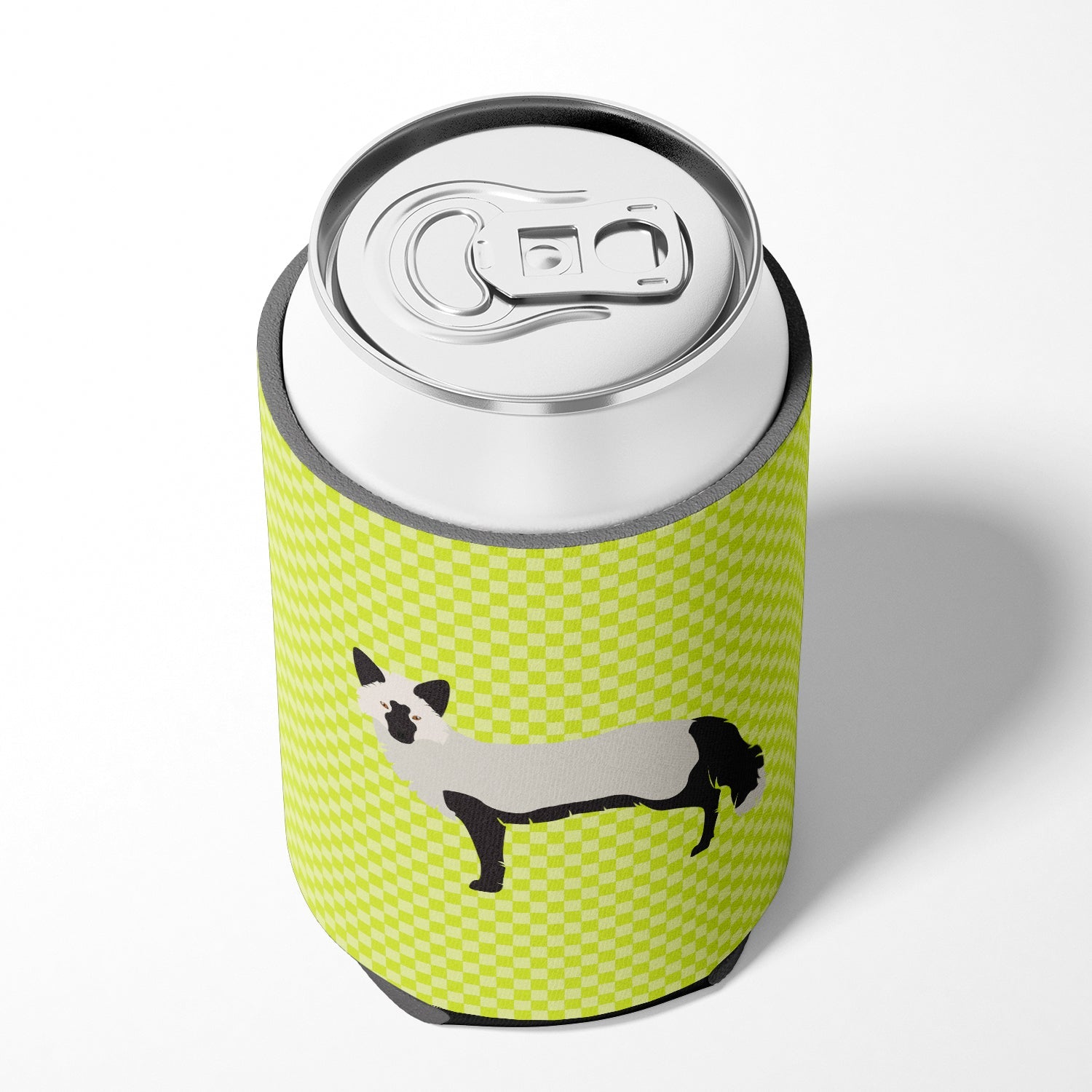 Silver Fox Green Can or Bottle Hugger Cooler Sleeve for Standard 12 oz Cans, Insulated Foam Beer & Soda Can Hugger Reusable