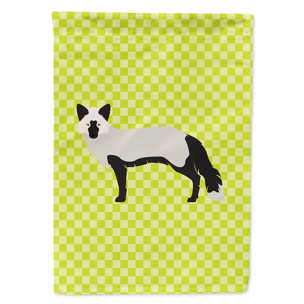 Silver Fox Green House Flag 28x40 Porch Sleeve Pole Decorative Outside Yard Banner Artwork Wall Hanging, Polyester