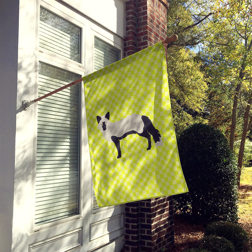 Silver Fox Green House Flag 28x40 Porch Sleeve Pole Decorative Outside Yard Banner Artwork Wall Hanging, Polyester