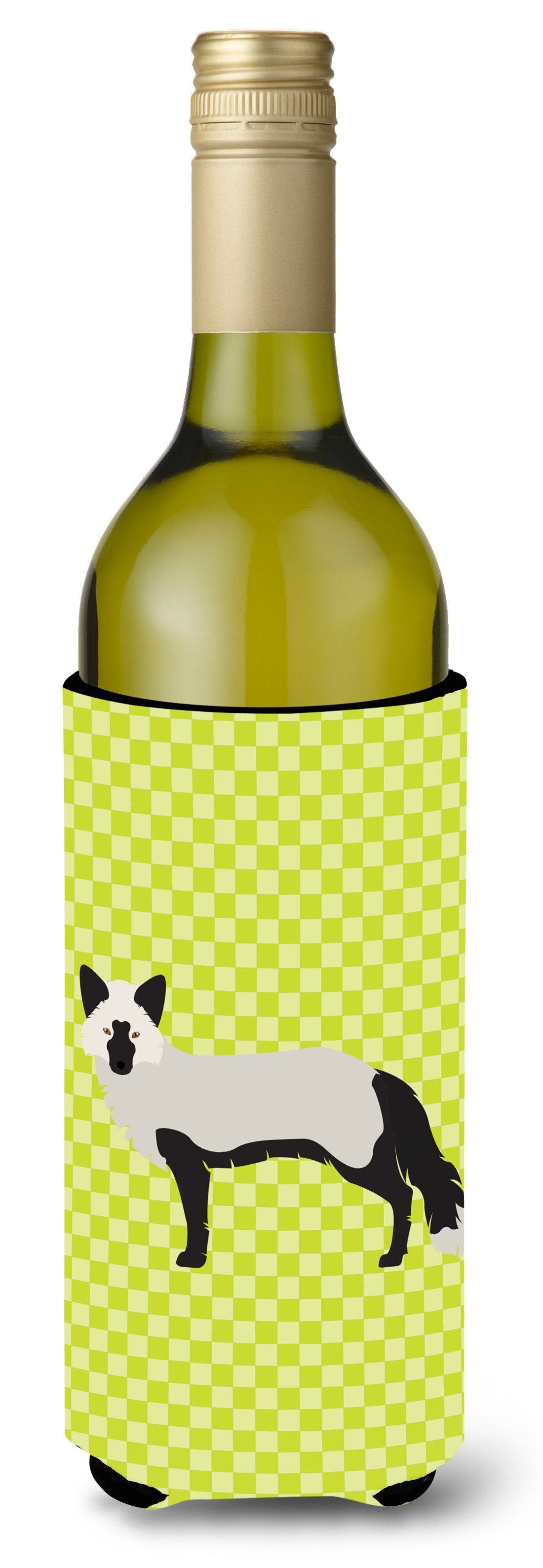 Silver Fox Green Wine Bottle Hugger Gift Sleeve for Standard 750 ml Bottles, Insulated Reusable Also Fits Mini Shot & Pint Bottles