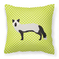 Silver Fox Green Decorative Throw Pillow 18x18 Indoor Outdoor Accent Cushion, Fabric Cover with Insert for Sofa, Bed, Porch & Living Room