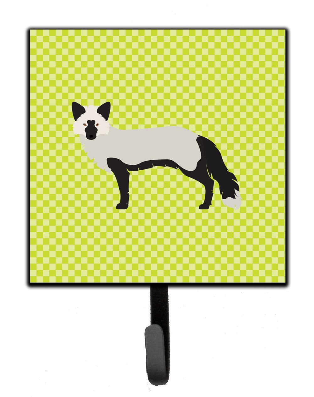 Silver Fox Green Leash or Key Holder Wall Hooks, Key Hooks Holder, Coat Rack Wall Mount, Coat Hooks, Hooks for Hanging Keys, Towels, Aprons, Leashes
