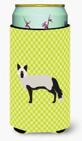 Silver Fox Green Tall Boy Hugger Can Cooler Sleeve Machine Washable Drink Collapsible Insulator Beverage Insulated Holder