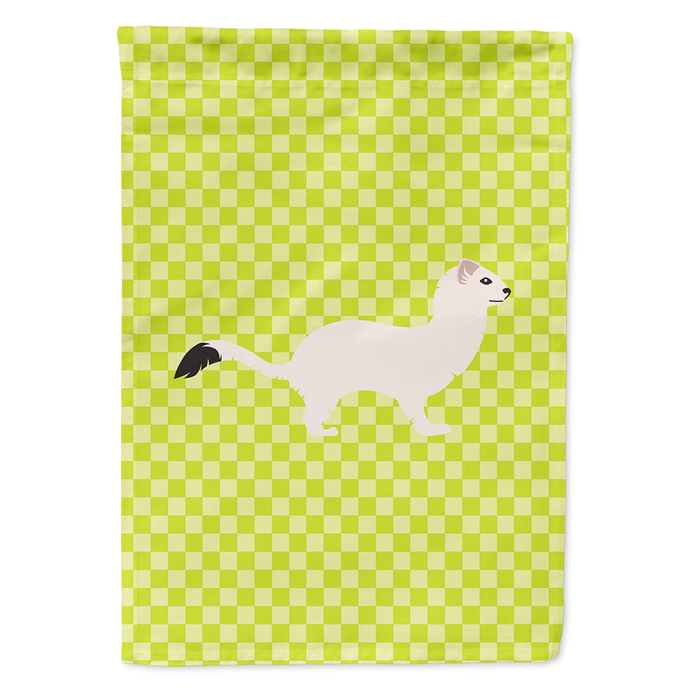 Stoat Short-tailed Weasel Green House Flag 28x40 Porch Sleeve Pole Decorative Outside Yard Banner Artwork Wall Hanging, Polyester