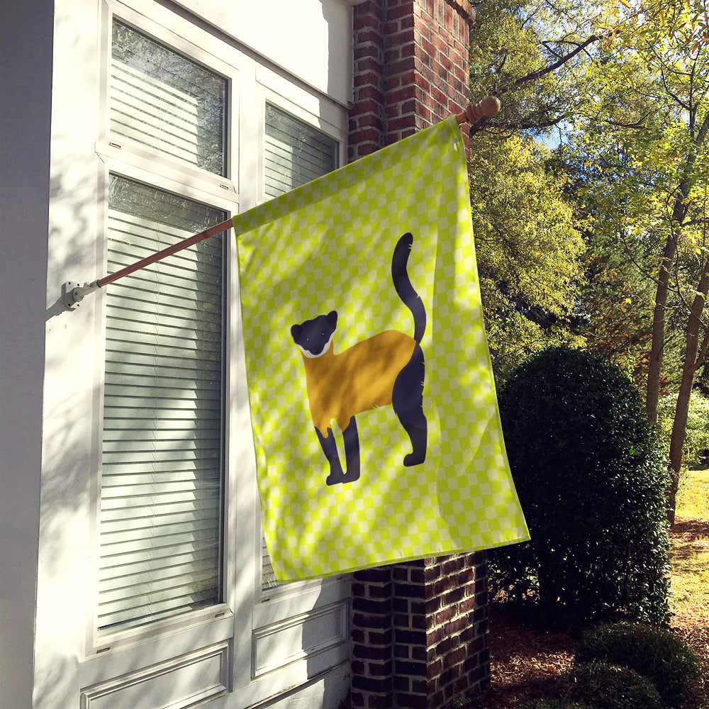 Yellow-Throated Marten Green House Flag 28x40 Porch Sleeve Pole Decorative Outside Yard Banner Artwork Wall Hanging, Polyester