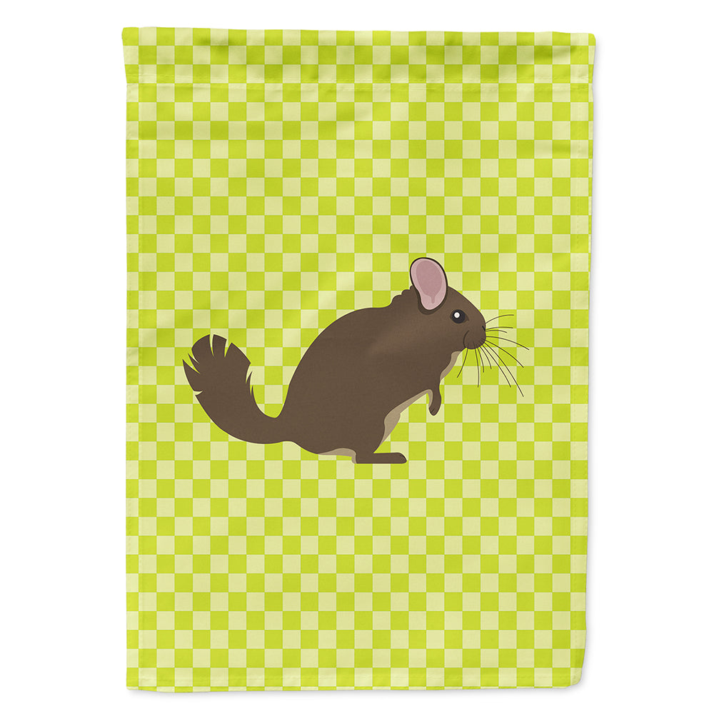Chinchilla Green House Flag 28x40 Porch Sleeve Pole Decorative Outside Yard Banner Artwork Wall Hanging, Polyester