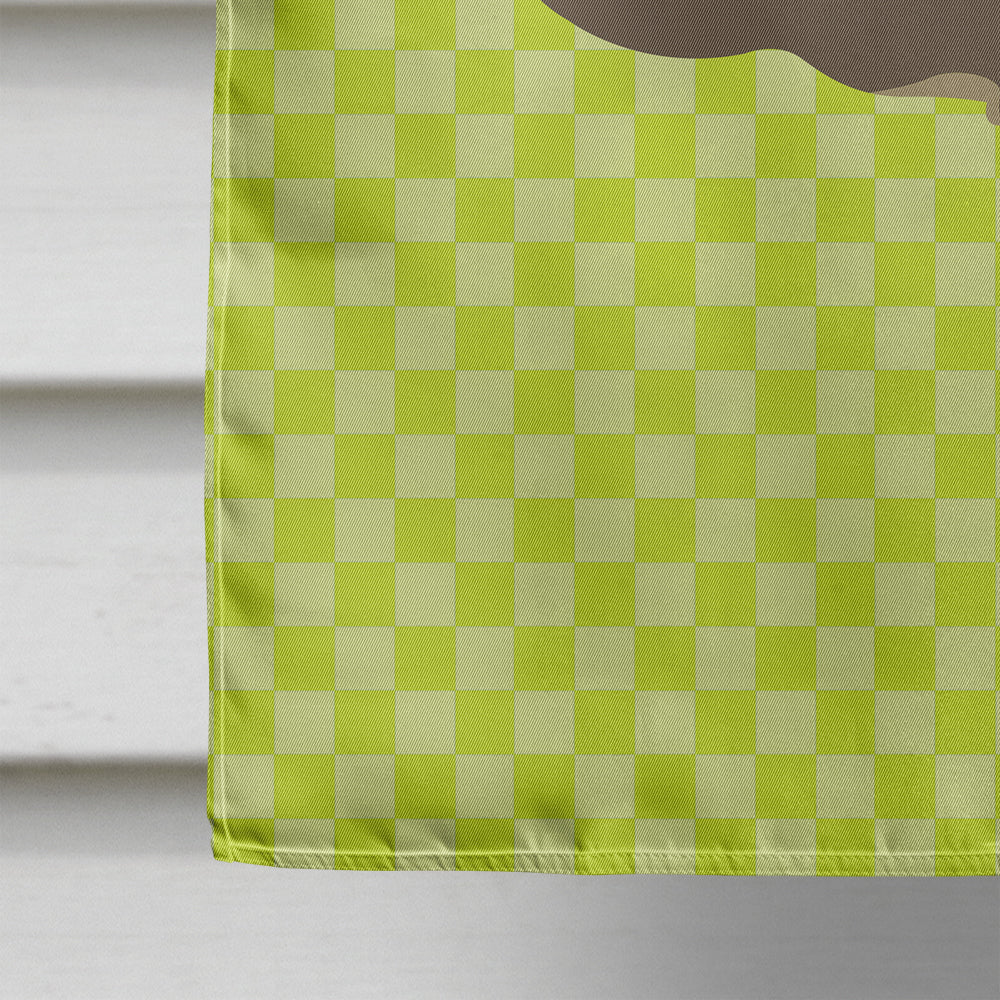 Chinchilla Green House Flag 28x40 Porch Sleeve Pole Decorative Outside Yard Banner Artwork Wall Hanging, Polyester